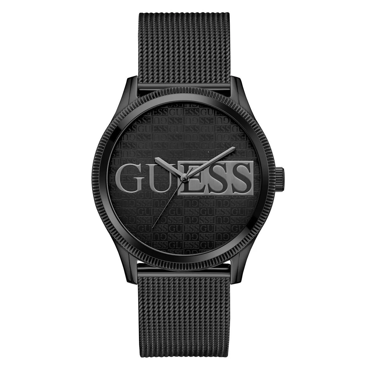 Minimalistische Schwarze Mesh-Armbanduhr