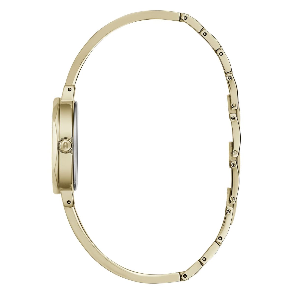 Goldfarbene Damen-Armreif-Uhr