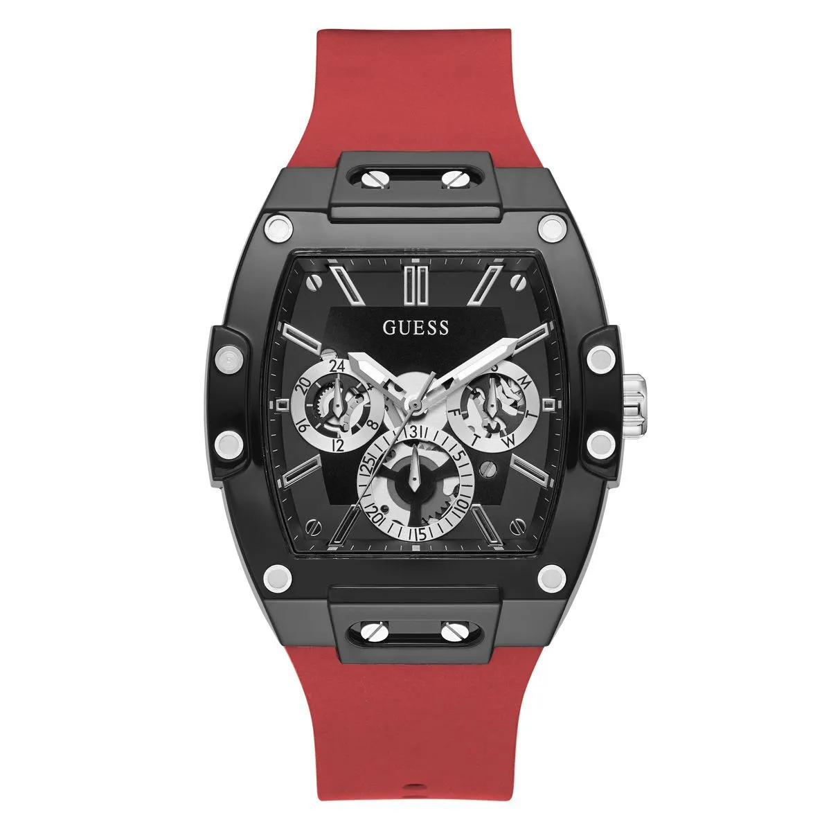 Phoenix rote Silikon Analog Uhr
