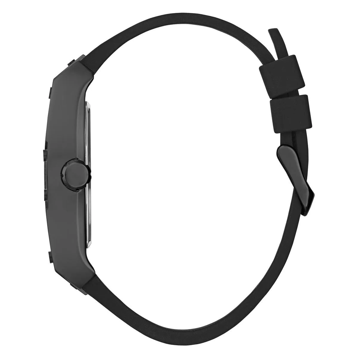 Moderne schwarze Skelett-Zifferblatt-Uhr