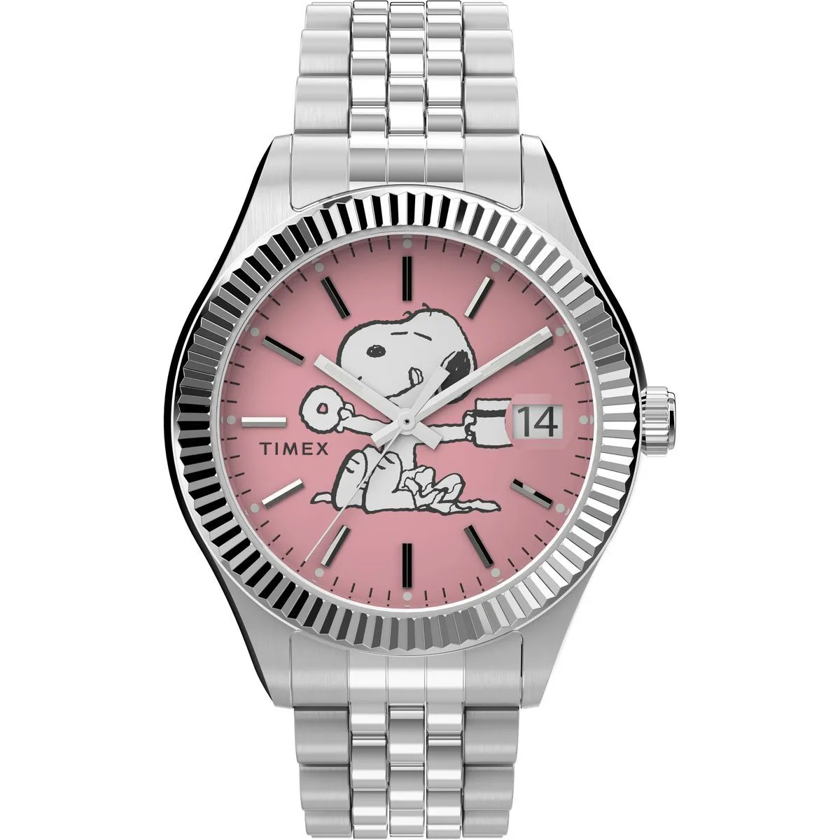 Snoopy Edelstahl Analog Uhr