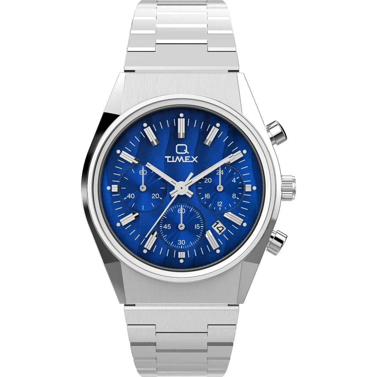 Silberne Chronographen Falcon Eye Armbanduhr