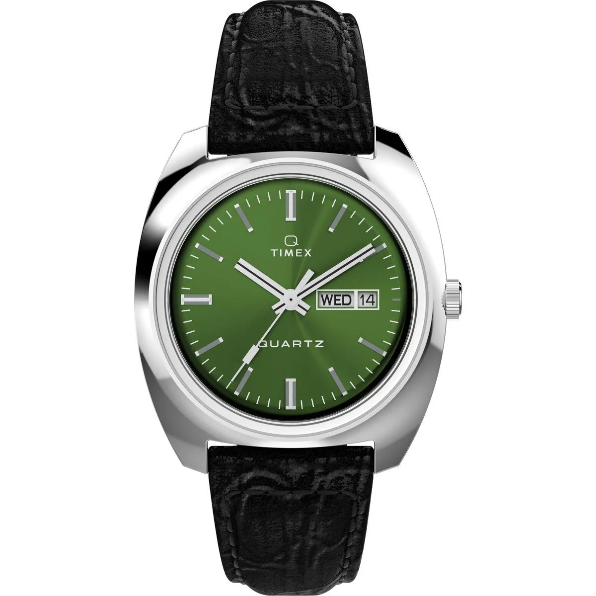 Retro Uhr mit grünem Zifferblatt
