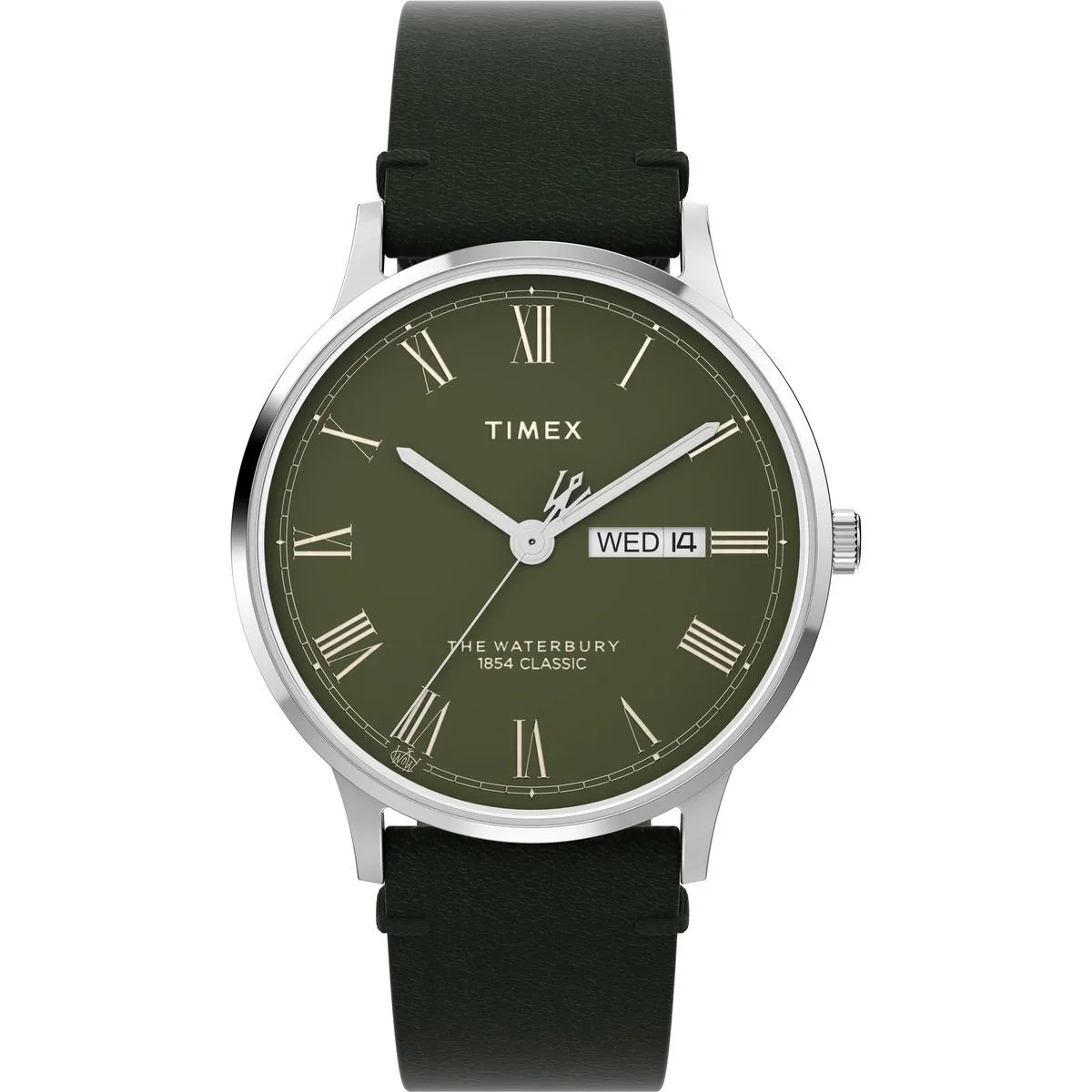 Klassische Analoguhr mit Lederarmband