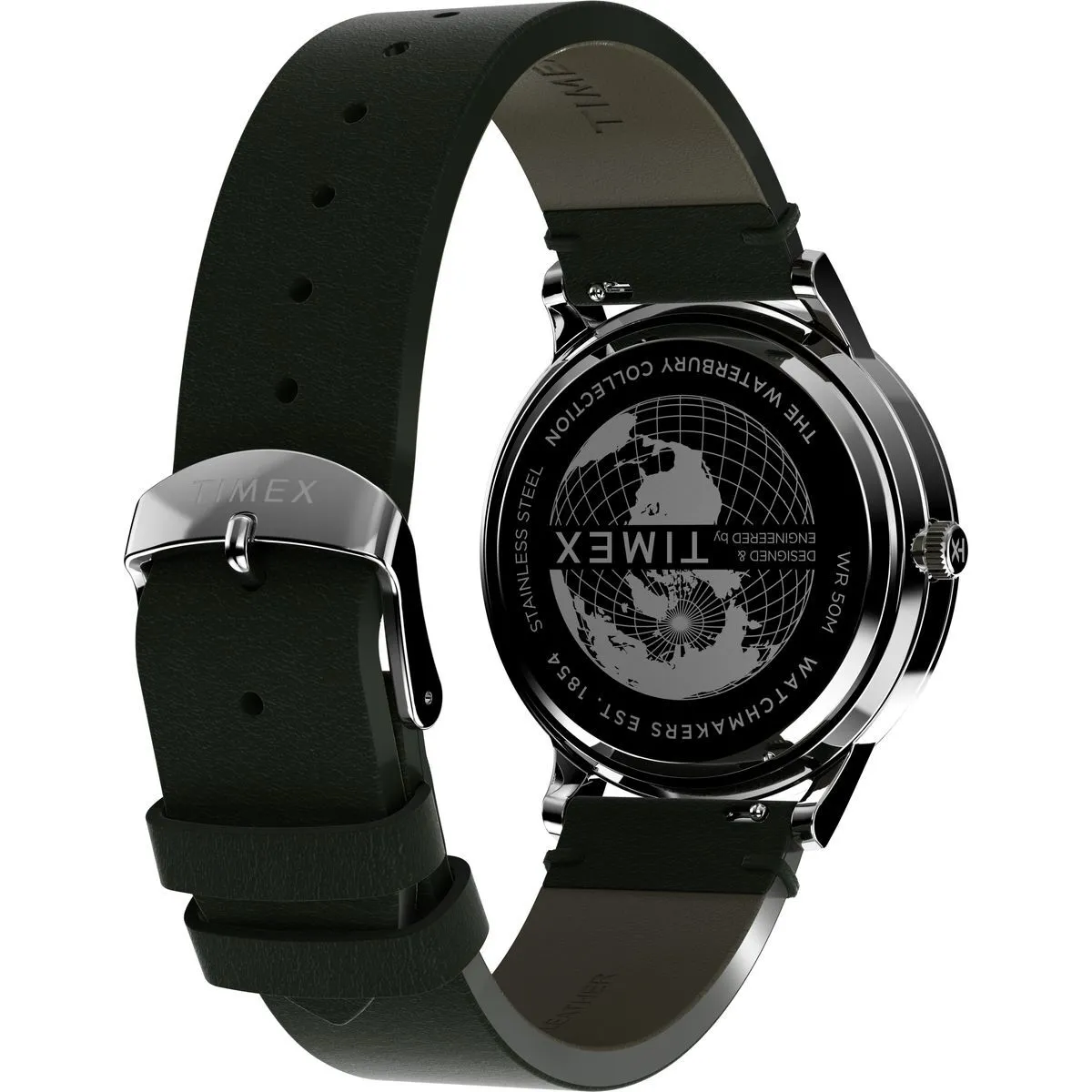 Klassische Analoguhr mit Lederarmband