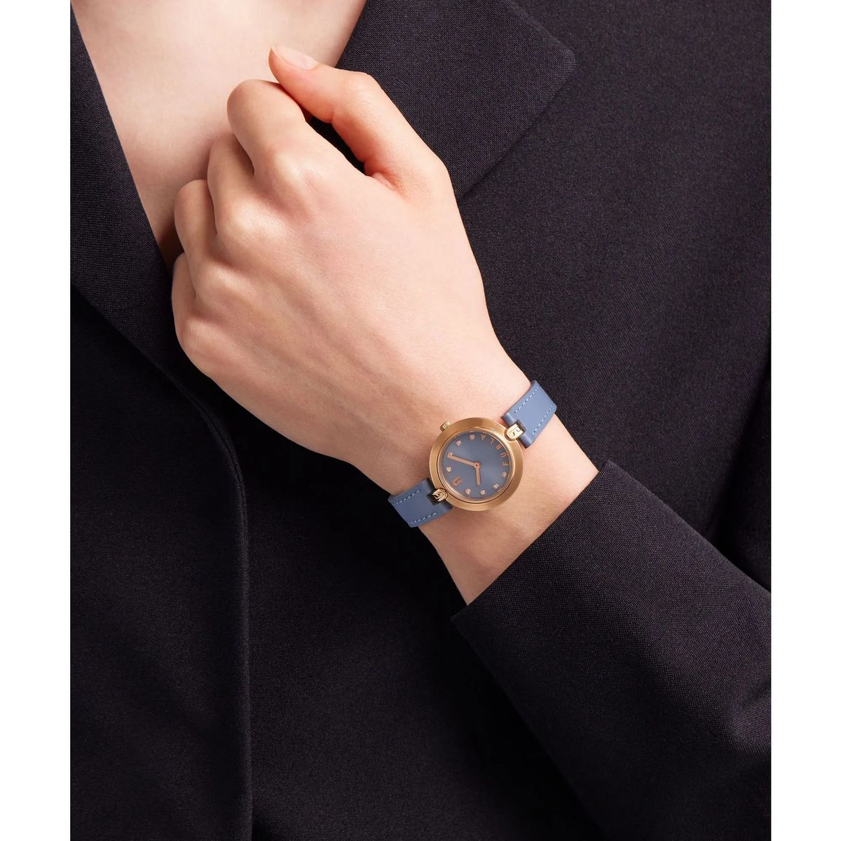 Furla Logo Roségold Uhr