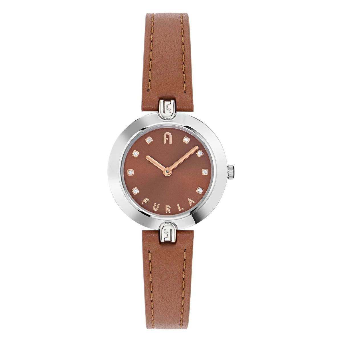 Furla Logo Lederarmbanduhr