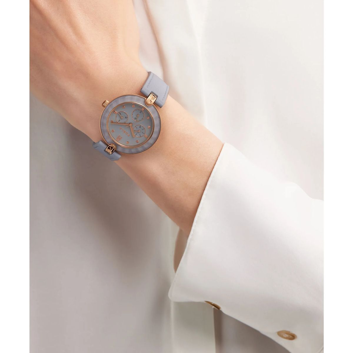 Multifunktionsuhr mit Lederarmband