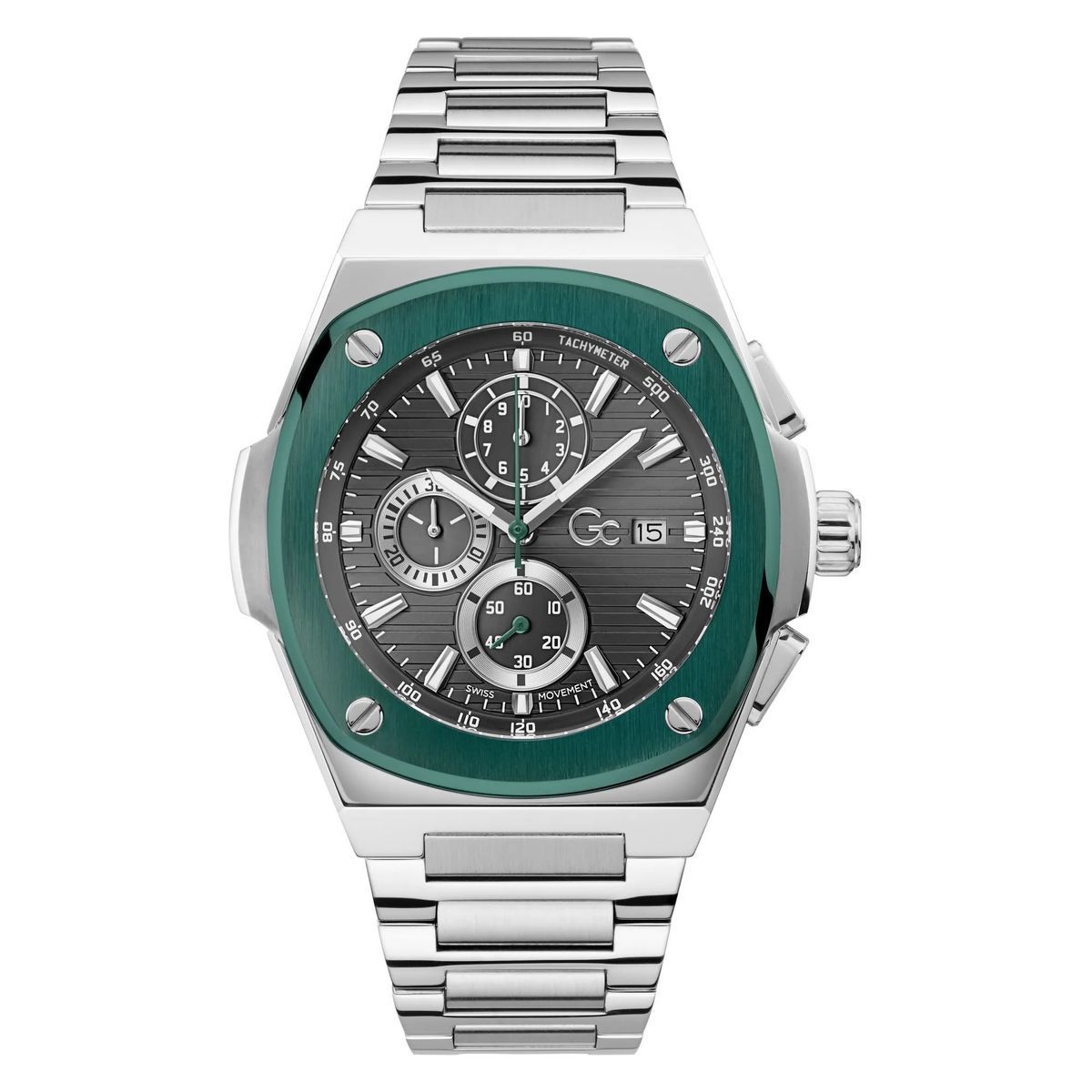 Gc Coussin Shape Chronograph Uhr