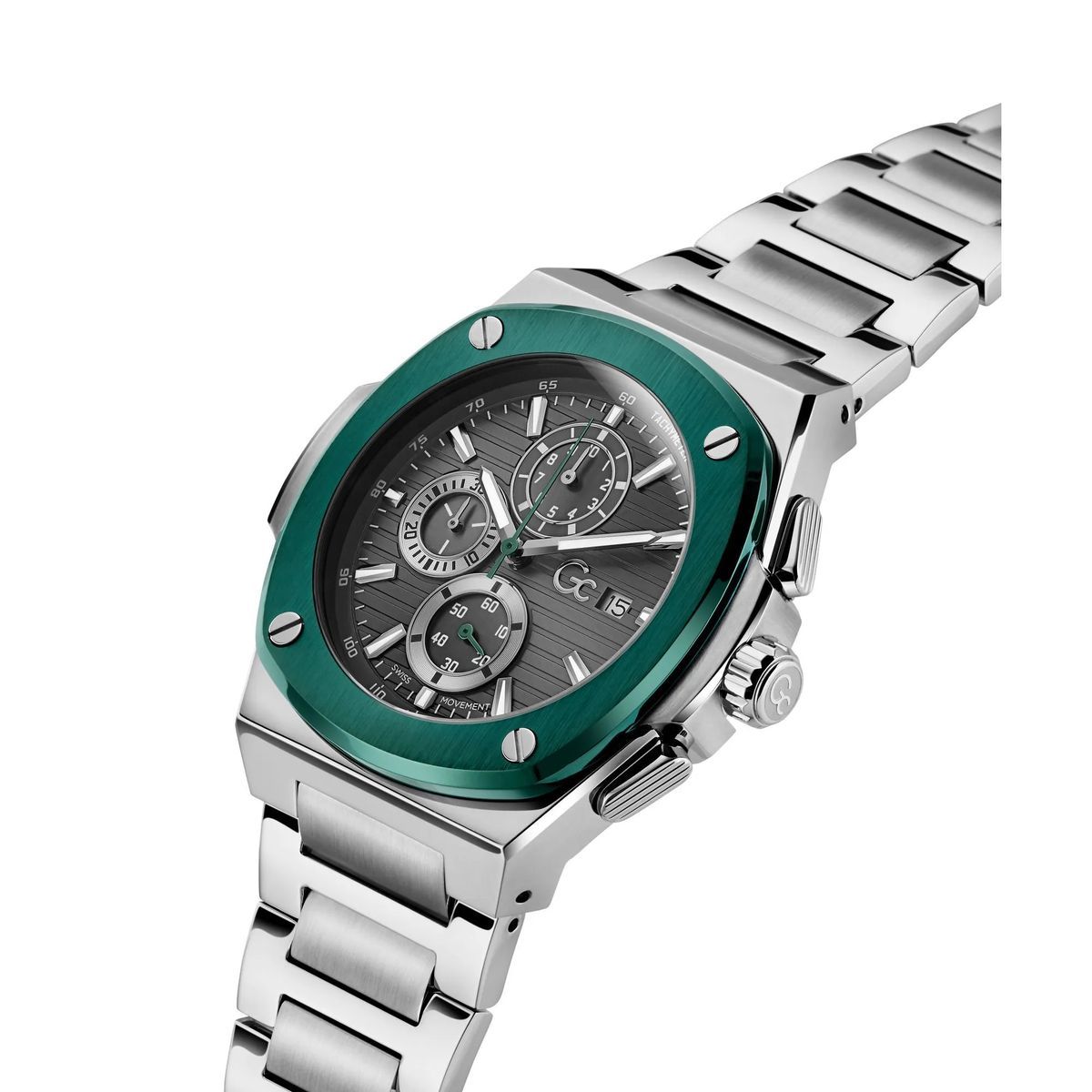 Gc Coussin Shape Chronograph Uhr