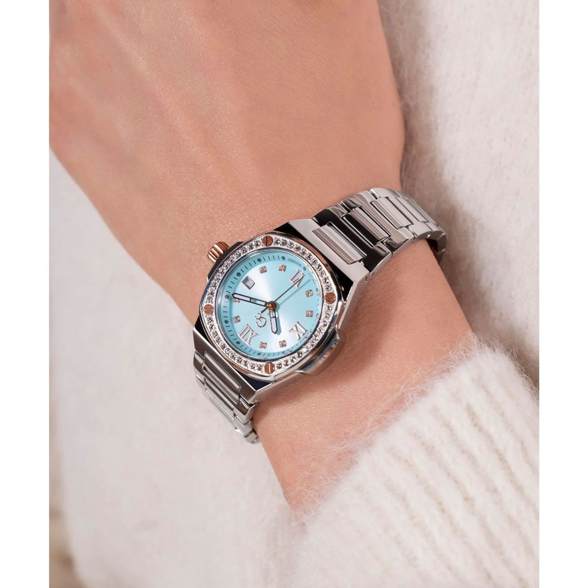Edelstahl Quarz Analog Uhr