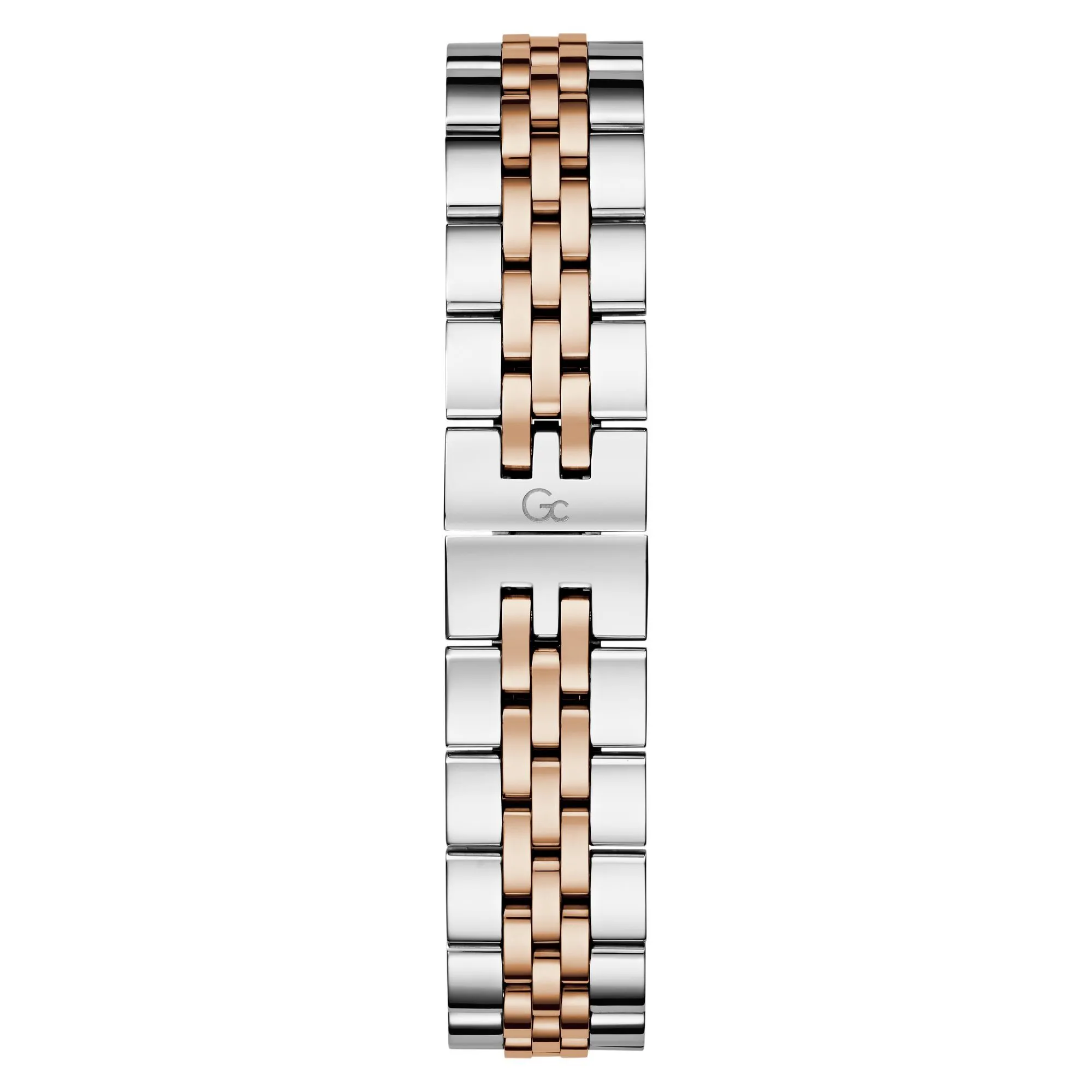 Elegante zweifarbige Edelstahluhr