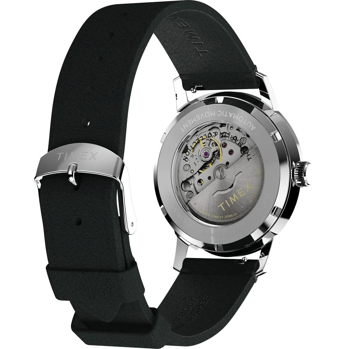 Schwarze automatische Marlin Armbanduhr