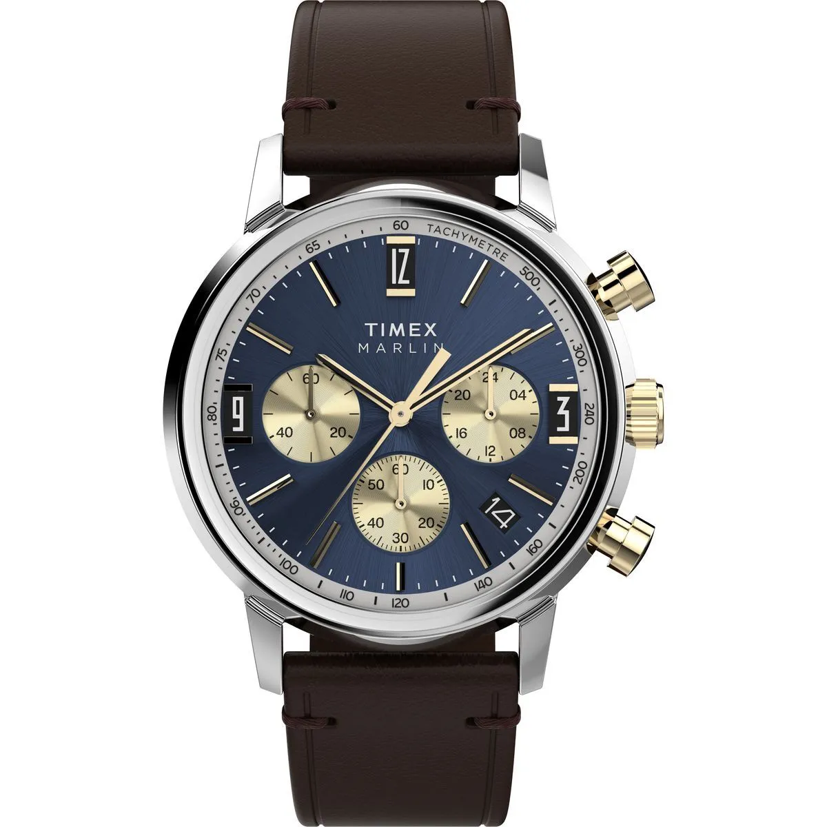 Klassische Marlin Quartz Chronograph Uhr