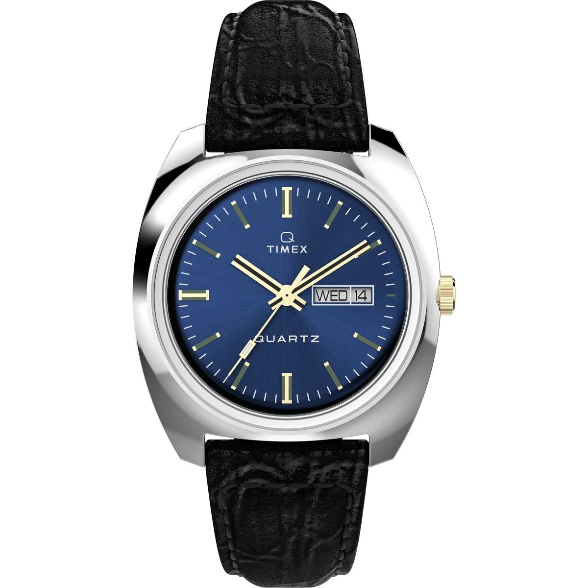 Retro Stil Uhr mit blauem Zifferblatt