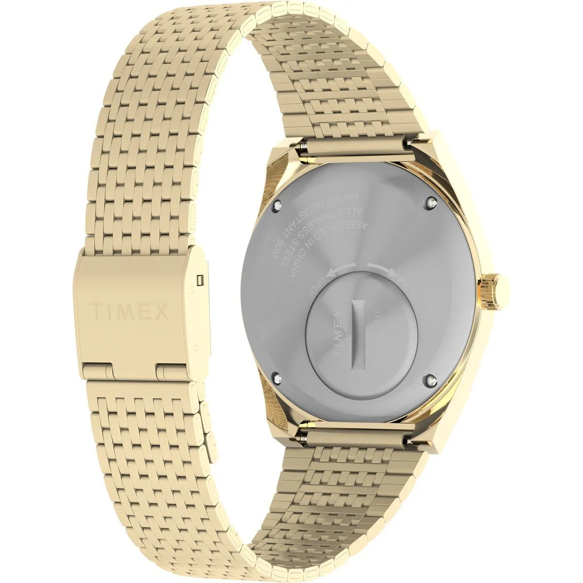 Goldfarbene Quarz Falcon Eye Uhr