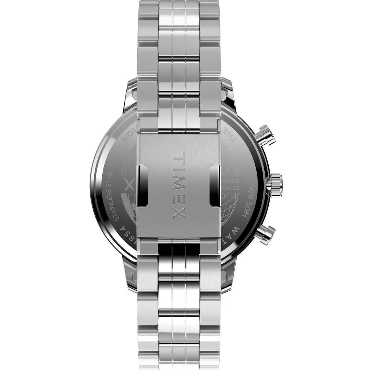 Klassische silberne Chronograph Uhr