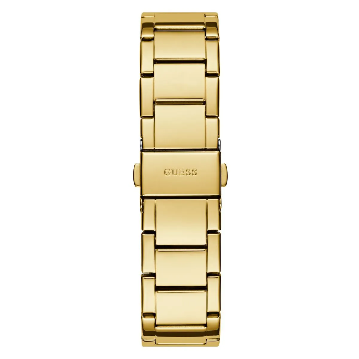 Elegante goldfarbene Statement-Uhr