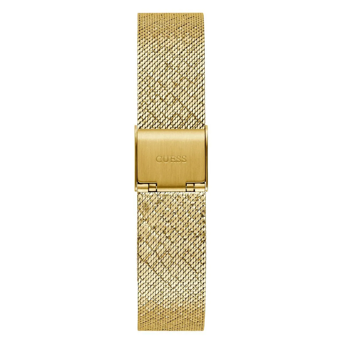 Elegante Mesh-Uhr mit Kristallakzent