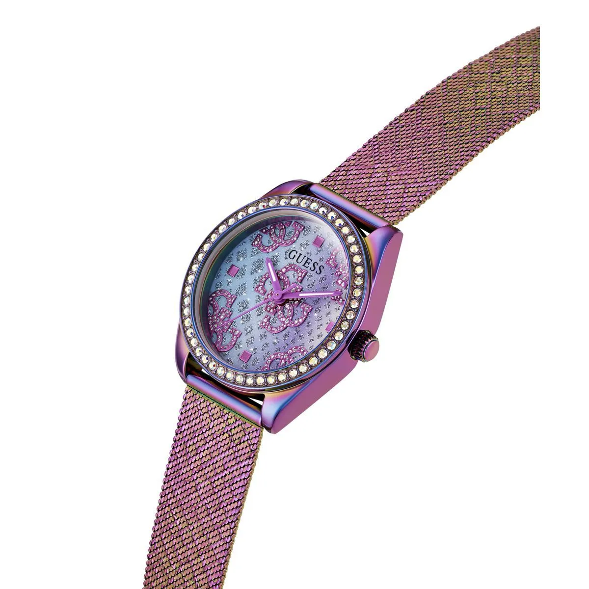 Irisierendes Mesh-Armbanduhr