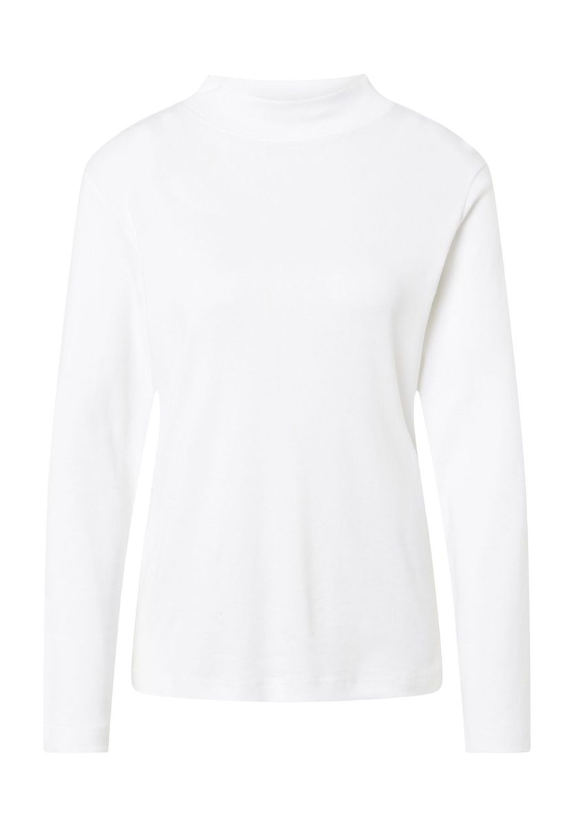 Klassisches Langarmshirt mit Stehkragen