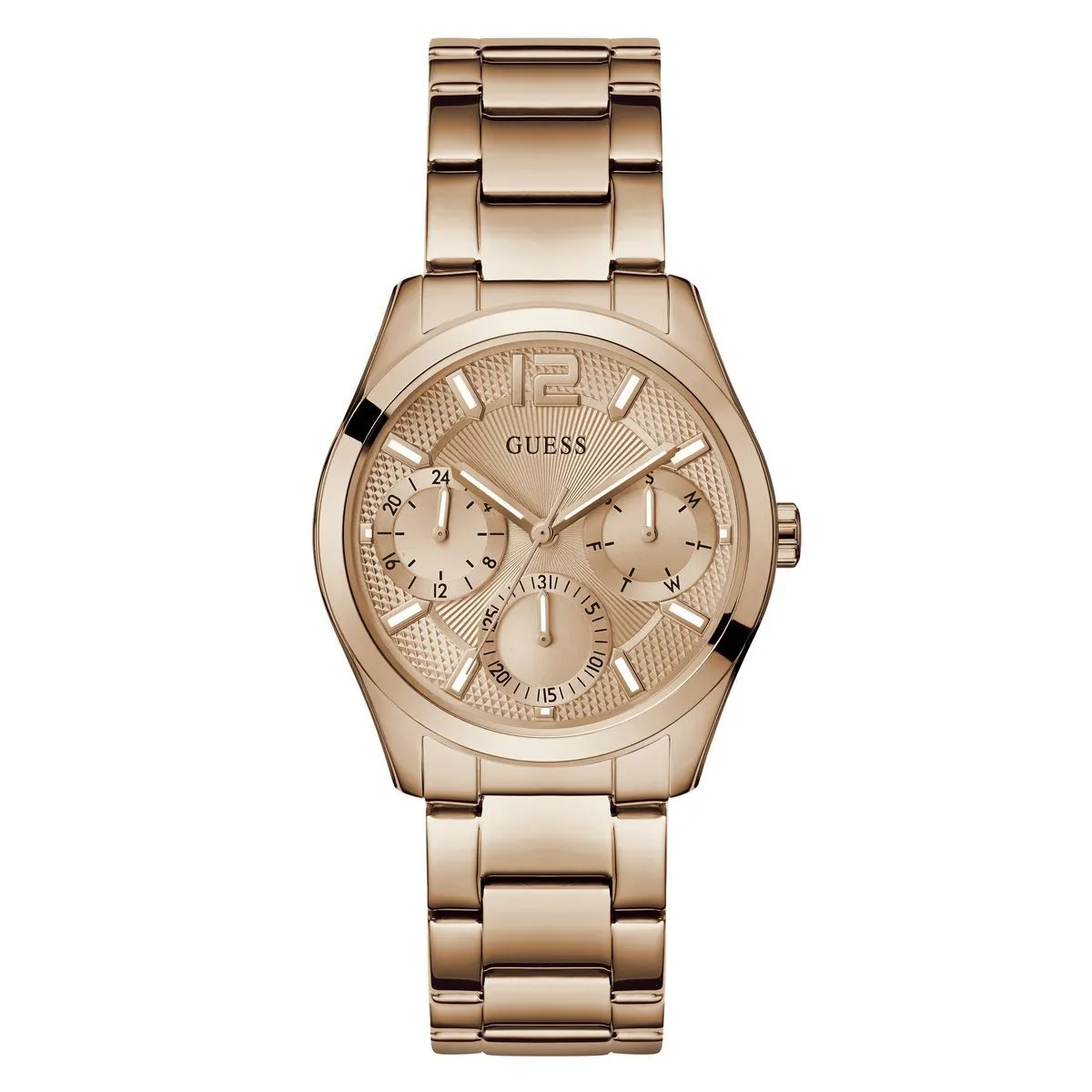 Rosegoldene Multifunktions-Armbanduhr