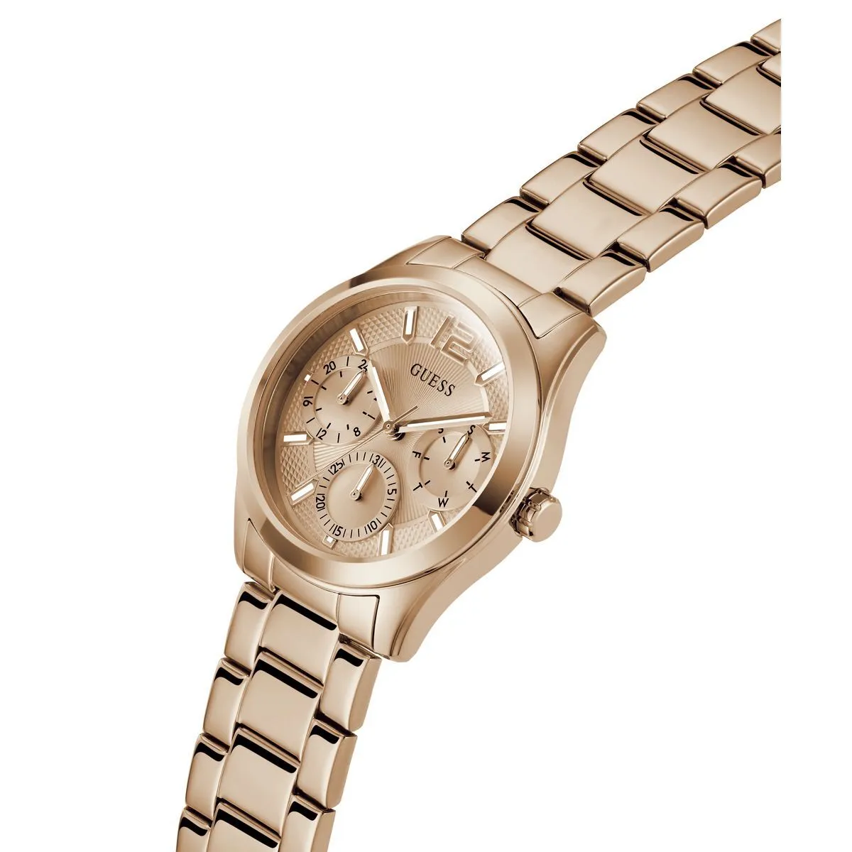 Rosegoldene Multifunktions-Armbanduhr