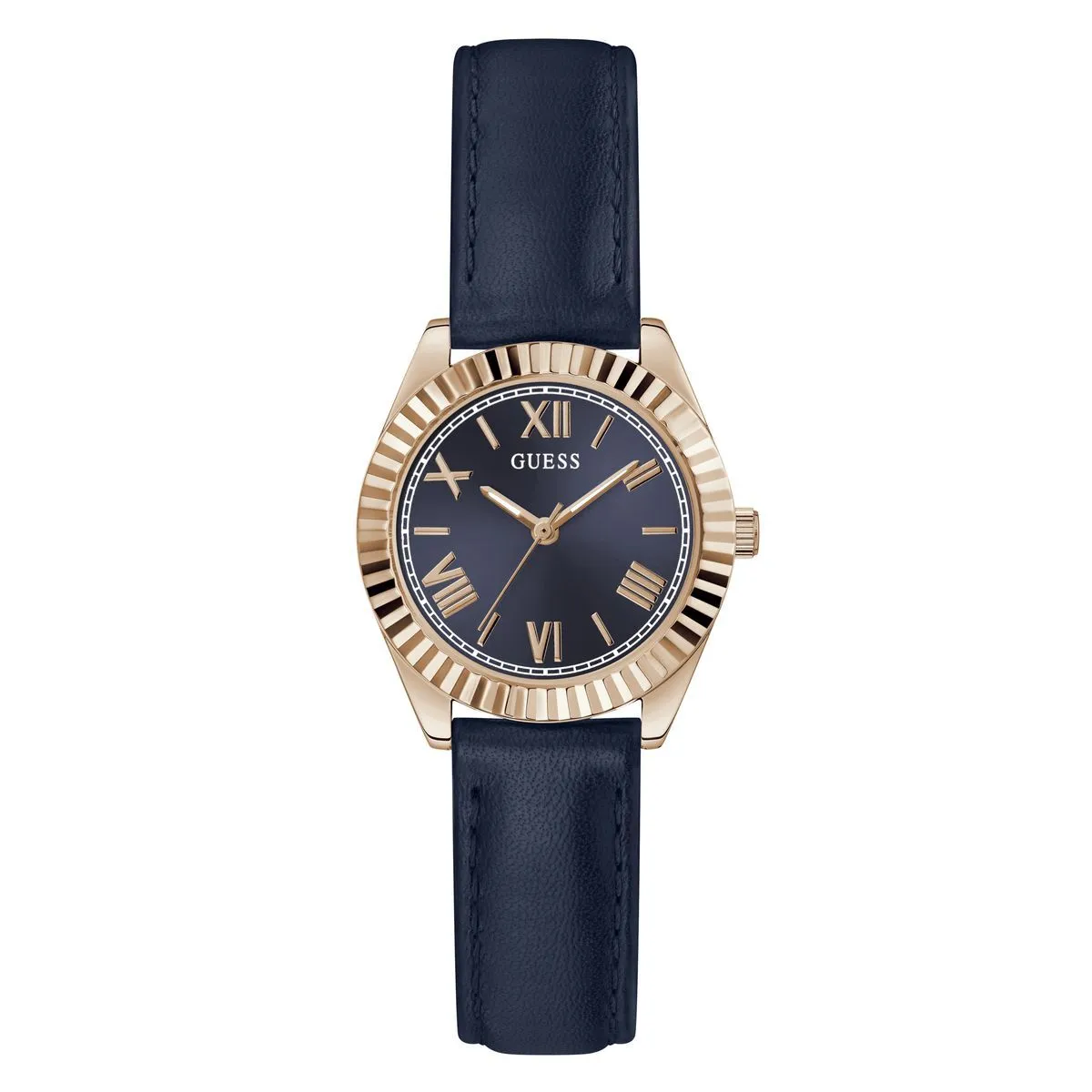 Elegante Analog-Uhr mit Lederarmband