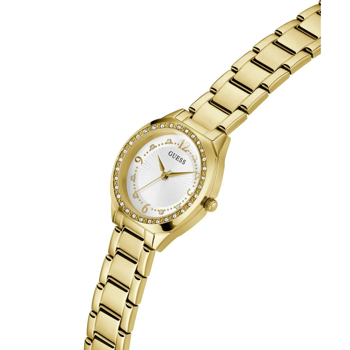 Elegante goldfarbene Damen-Analoguhr