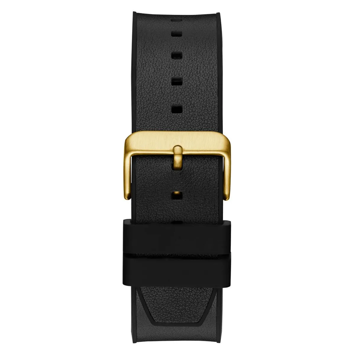 Zweifarbige Multifunktionsuhr mit schwarzem Armband