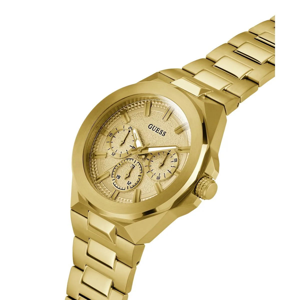Goldfarbene Multifunktions-Armbanduhr