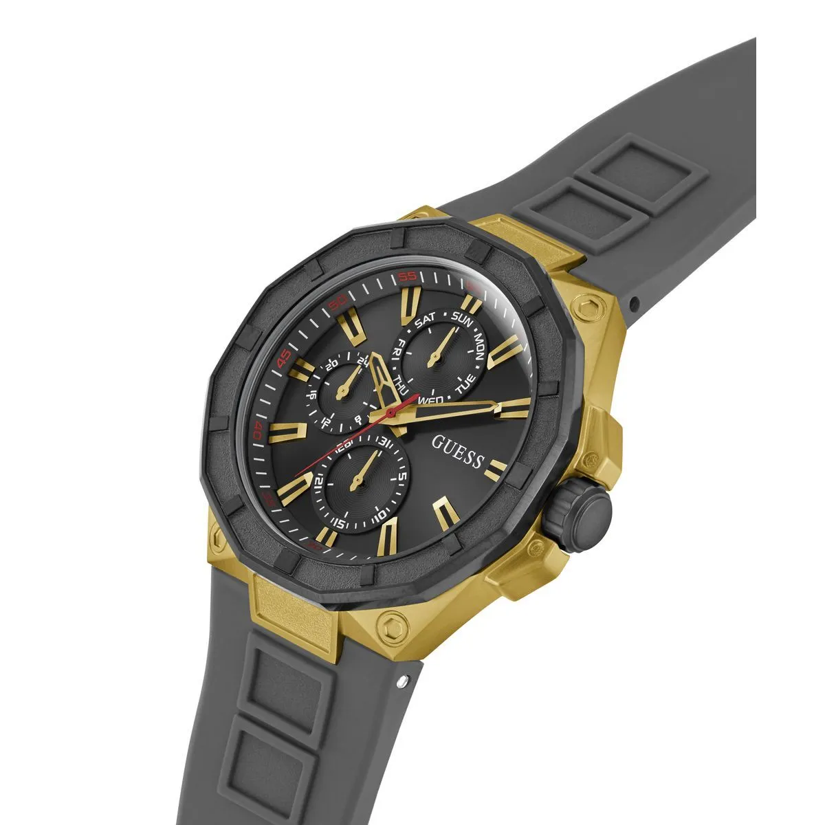 Multifunktions-Chronographenuhr mit Silikonarmband