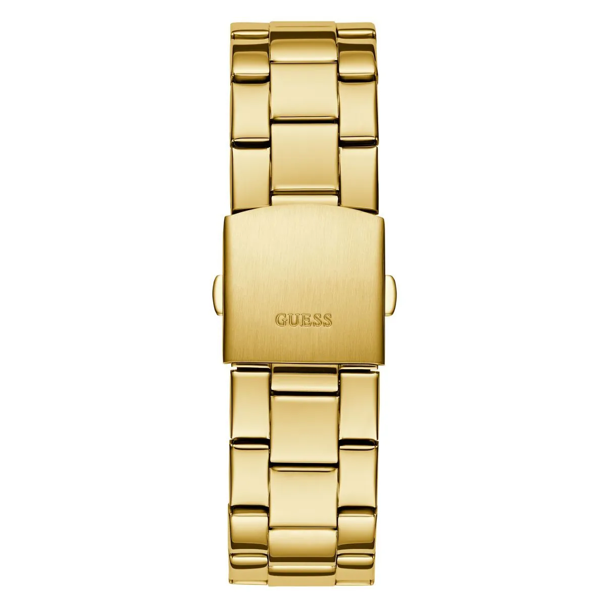 Moderne goldfarbene Edelstahluhr