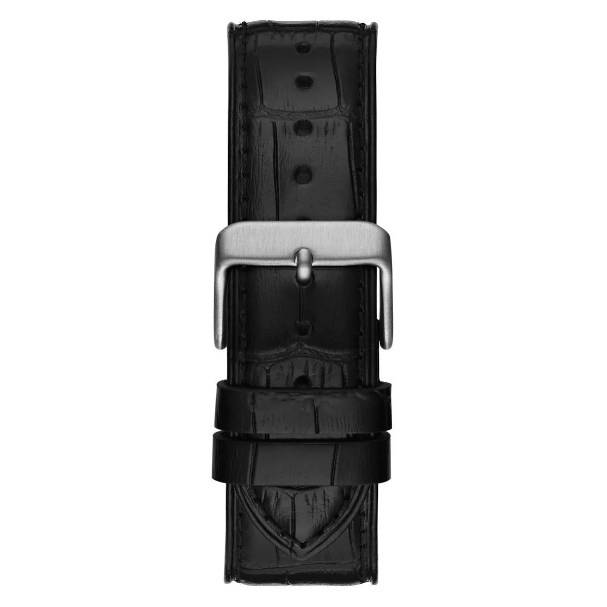 Klassisches schwarzes Leder-Uhrenarmband