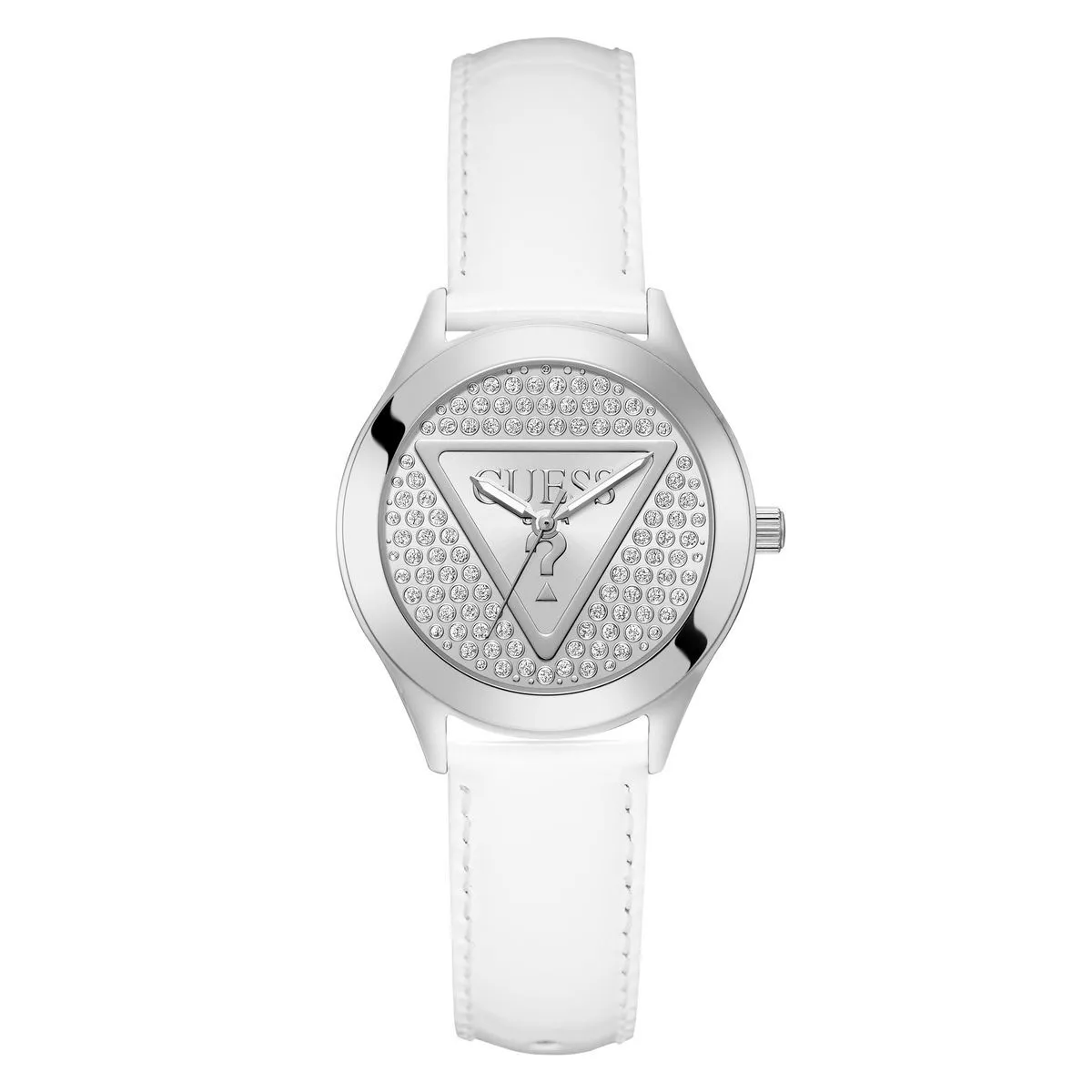 Damen Silver-Tone Glitz Analog Uhr