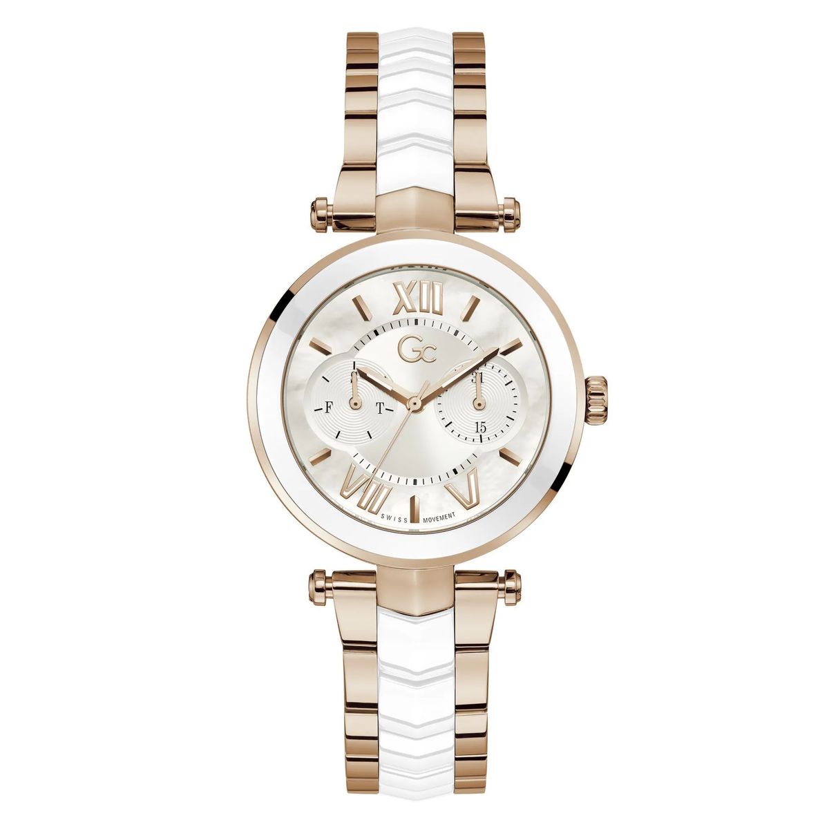 Damen Zweifarbige Quarz Analog Uhr
