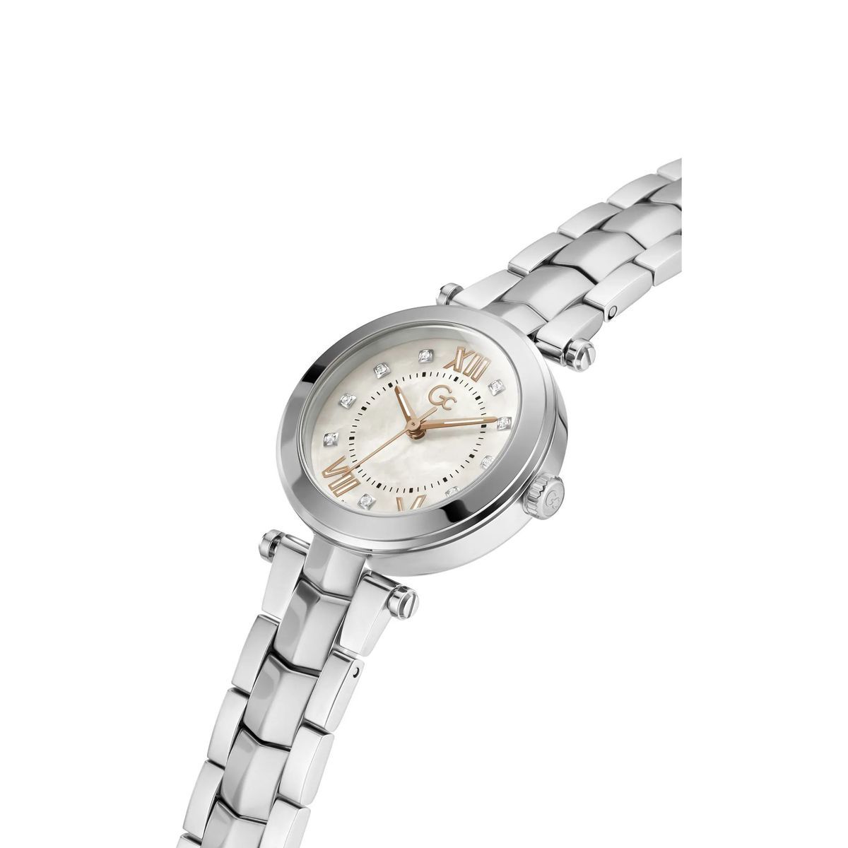 Silberfarbene Edelstahl Uhr