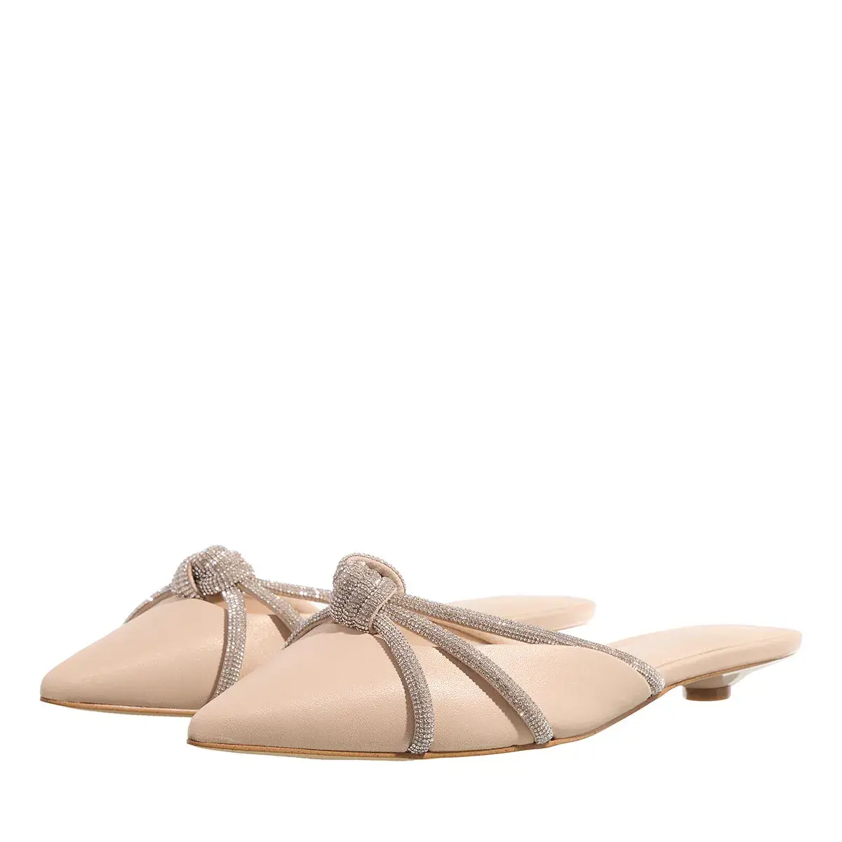 Elegante Mules mit Strassverzierung
