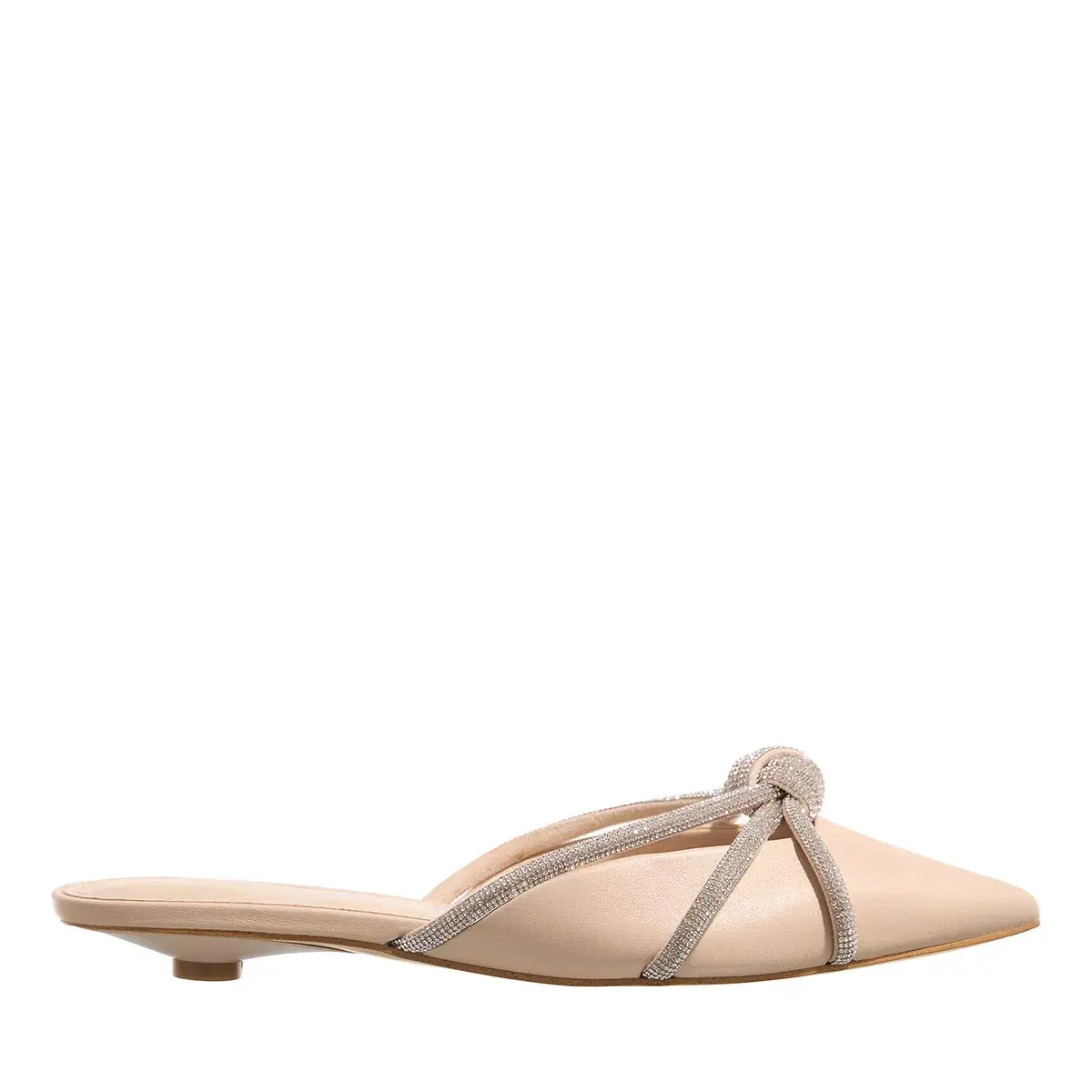 Elegante Mules mit Strassverzierung