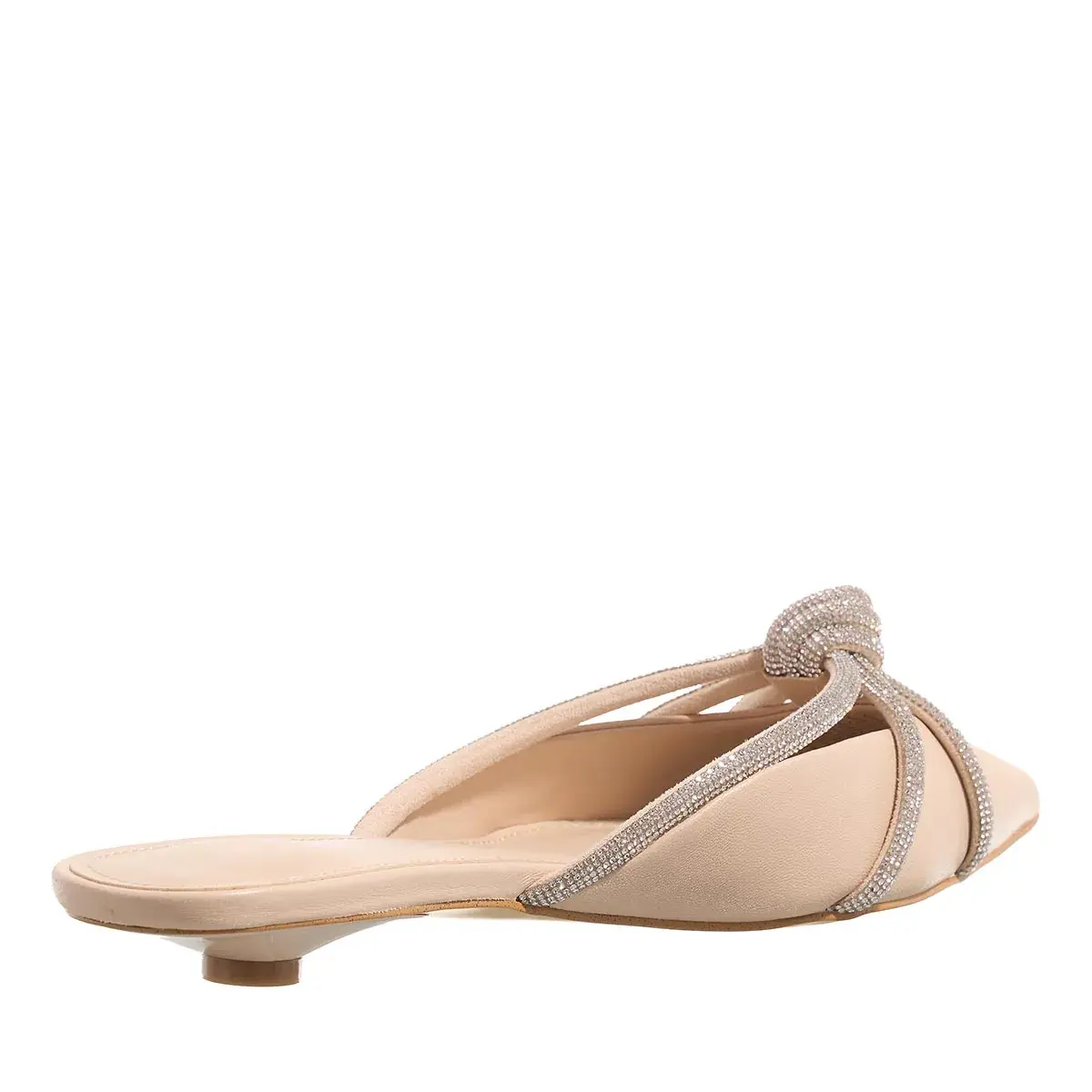 Elegante Mules mit Strassverzierung