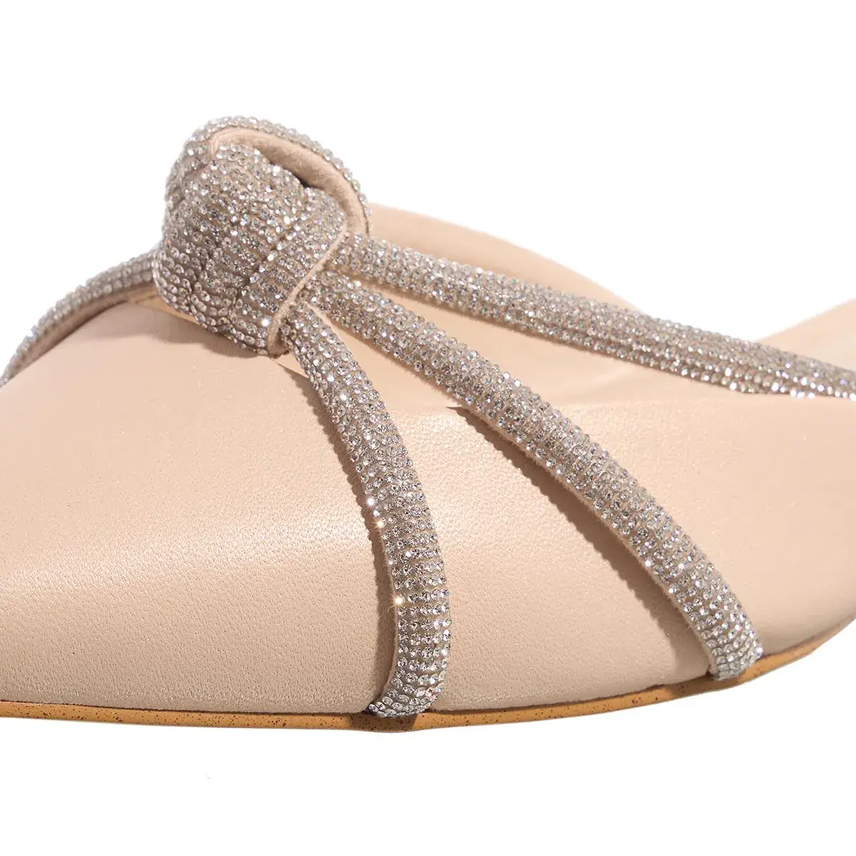 Elegante Mules mit Strassverzierung