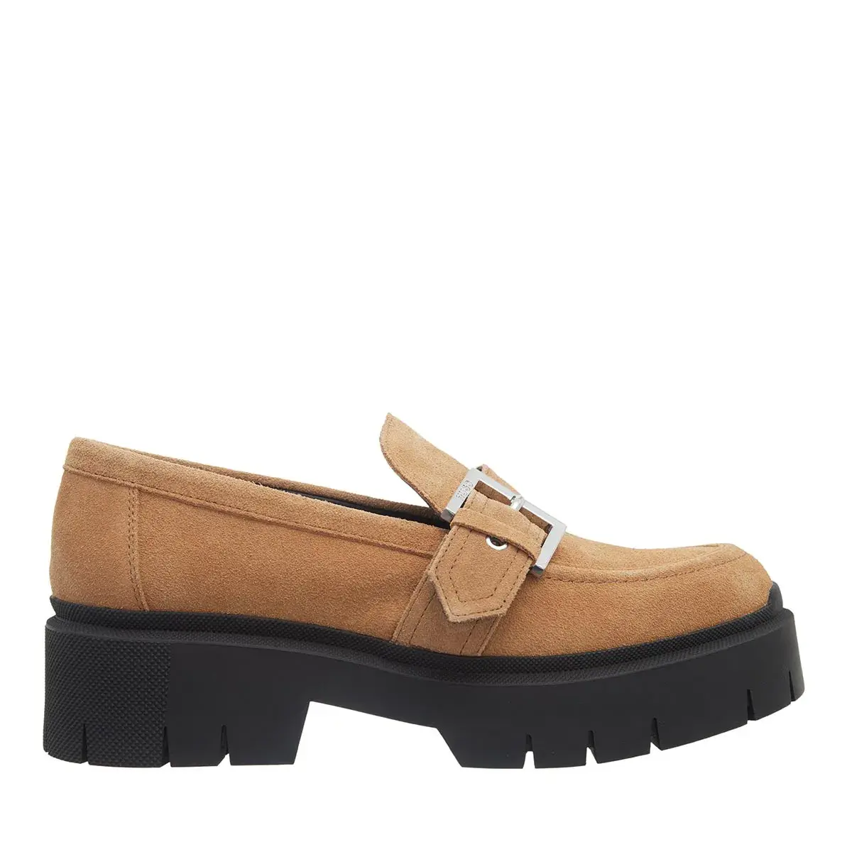 Plateau-Loafer mit Schnallendetail