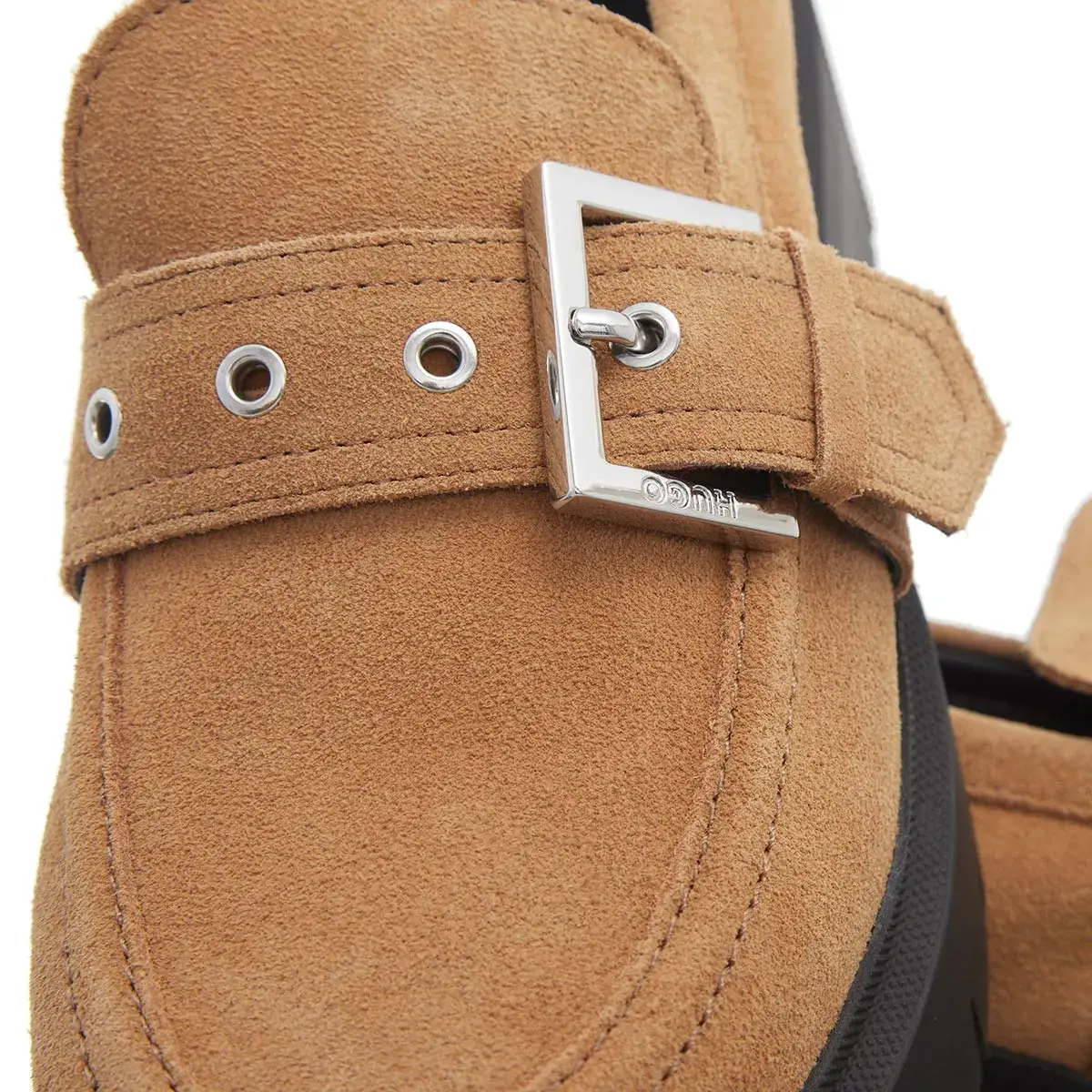 Plateau-Loafer mit Schnallendetail
