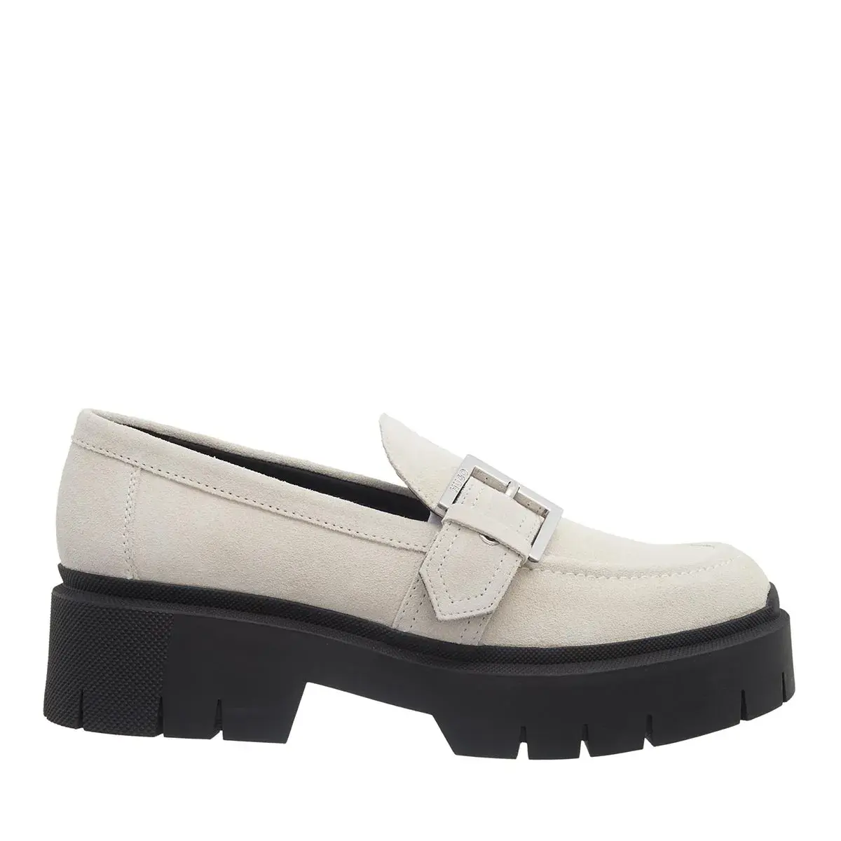 Plateau-Loafer mit Schnallendetail