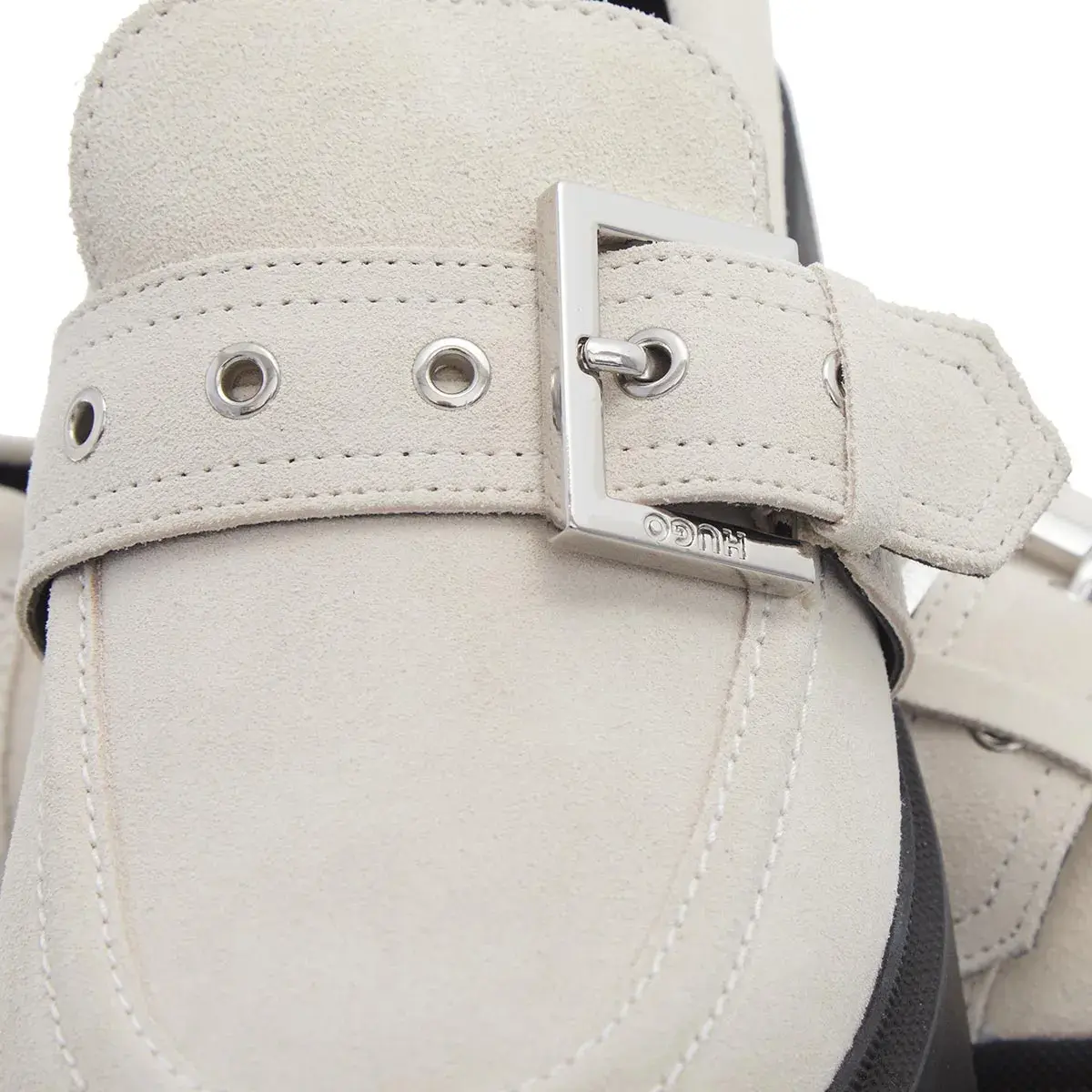 Plateau-Loafer mit Schnallendetail
