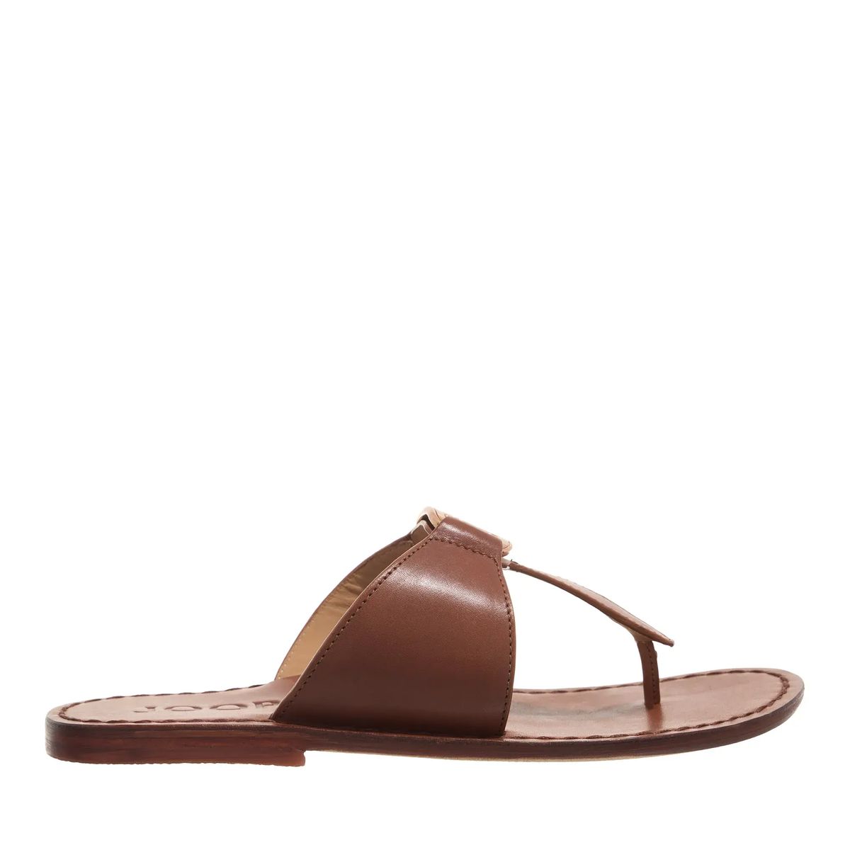 Zehentrenner aus Leder mit Metalldetail