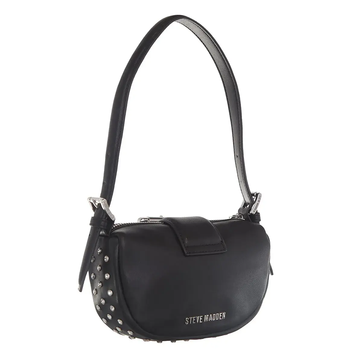 Mini Schultertasche mit Nieten und Schnalle