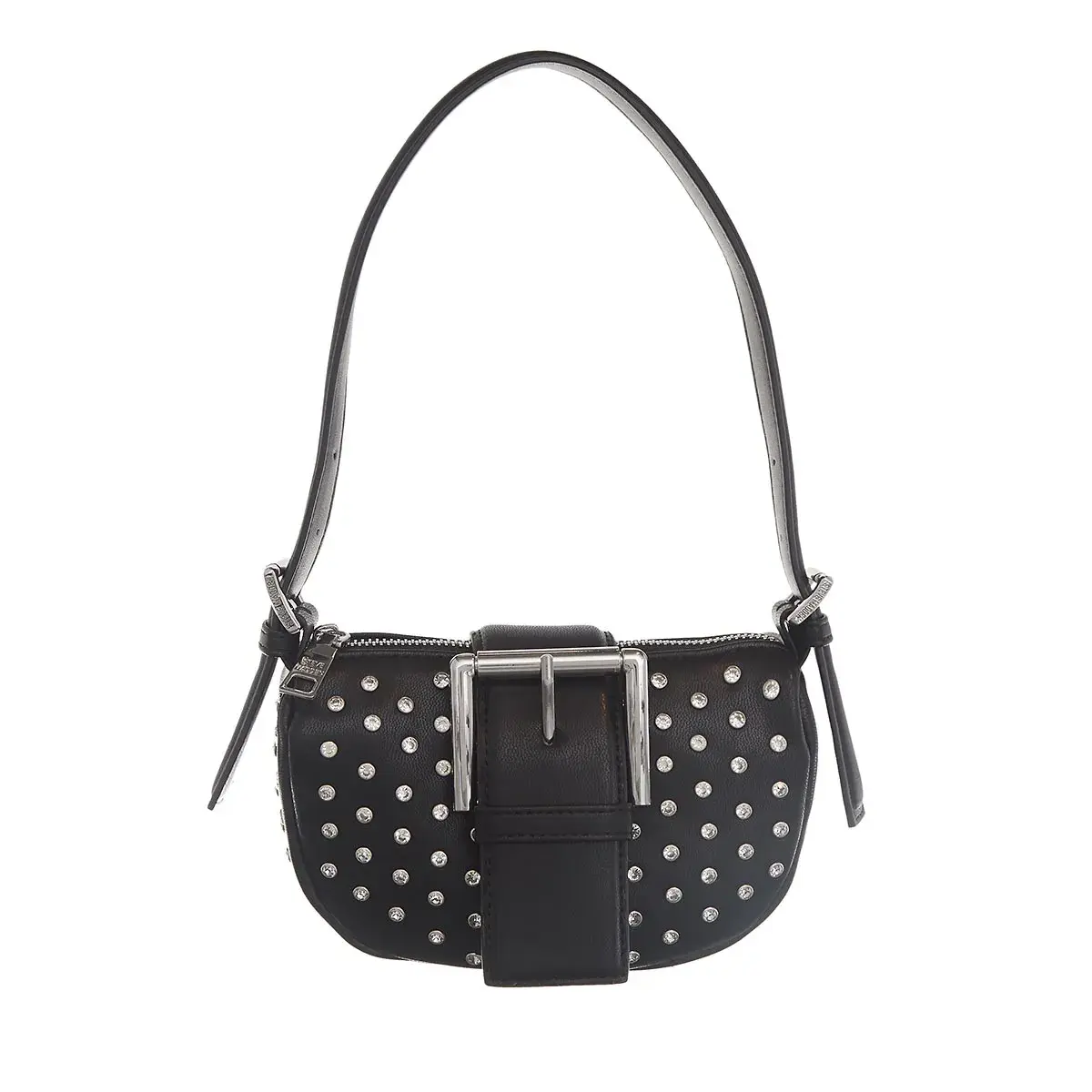 Mini Schultertasche mit Nieten und Schnalle