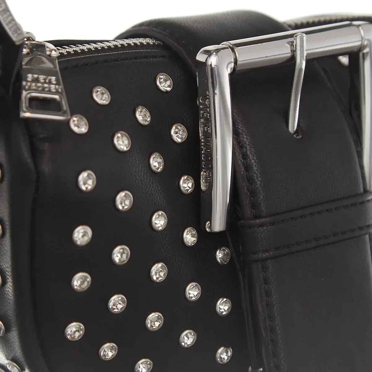 Mini Schultertasche mit Nieten und Schnalle