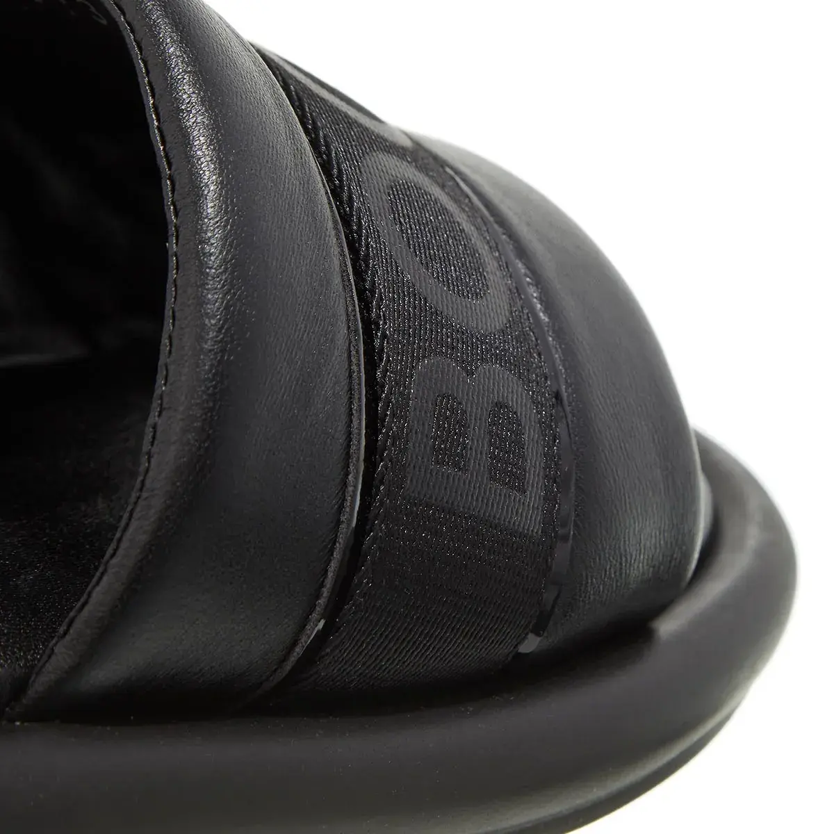 Gepolsterte Pantolette mit Logo-Detail